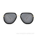Custom Cr39 Acetate Full Frame Metal Polarized Sunglasses